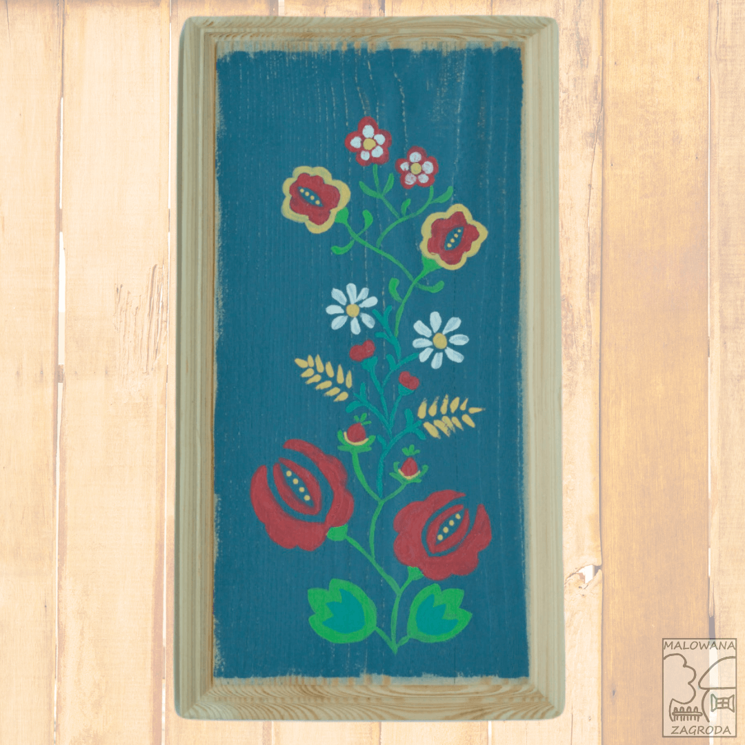 Polne kwiaty - małopolski motyw ludowy